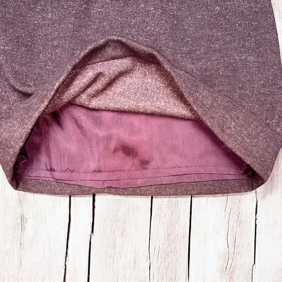 GAP Women’s Wool Linen Blend Burgundy Mini Skirt ~ Size 8 ~ NWT - Picture 4 of 6